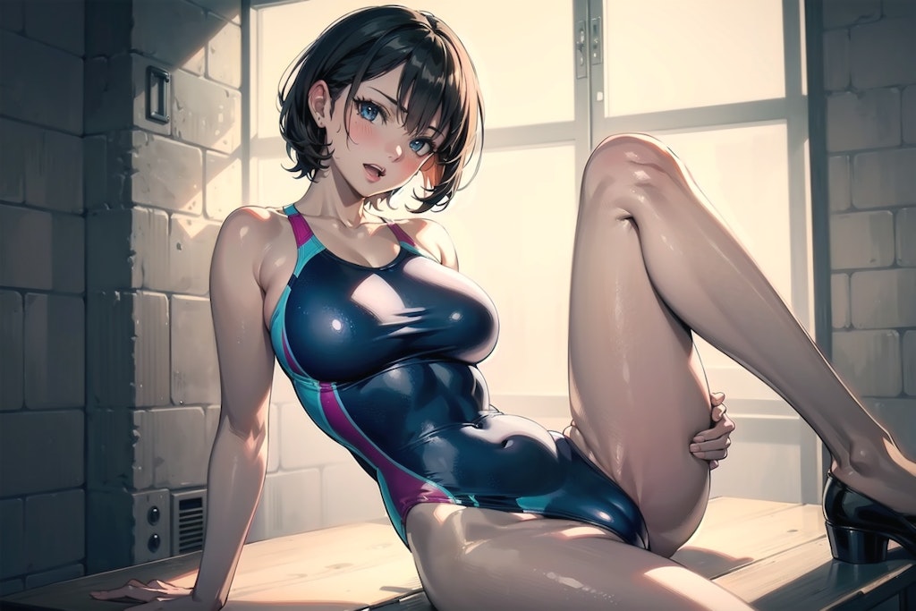 競泳水着さん⑪