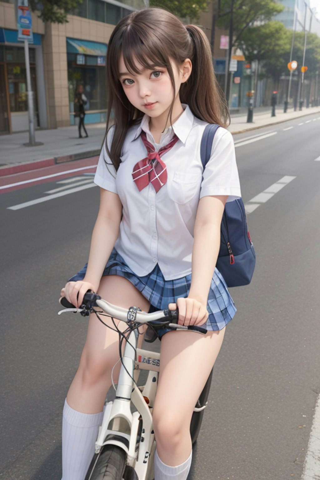 自転車通学JK