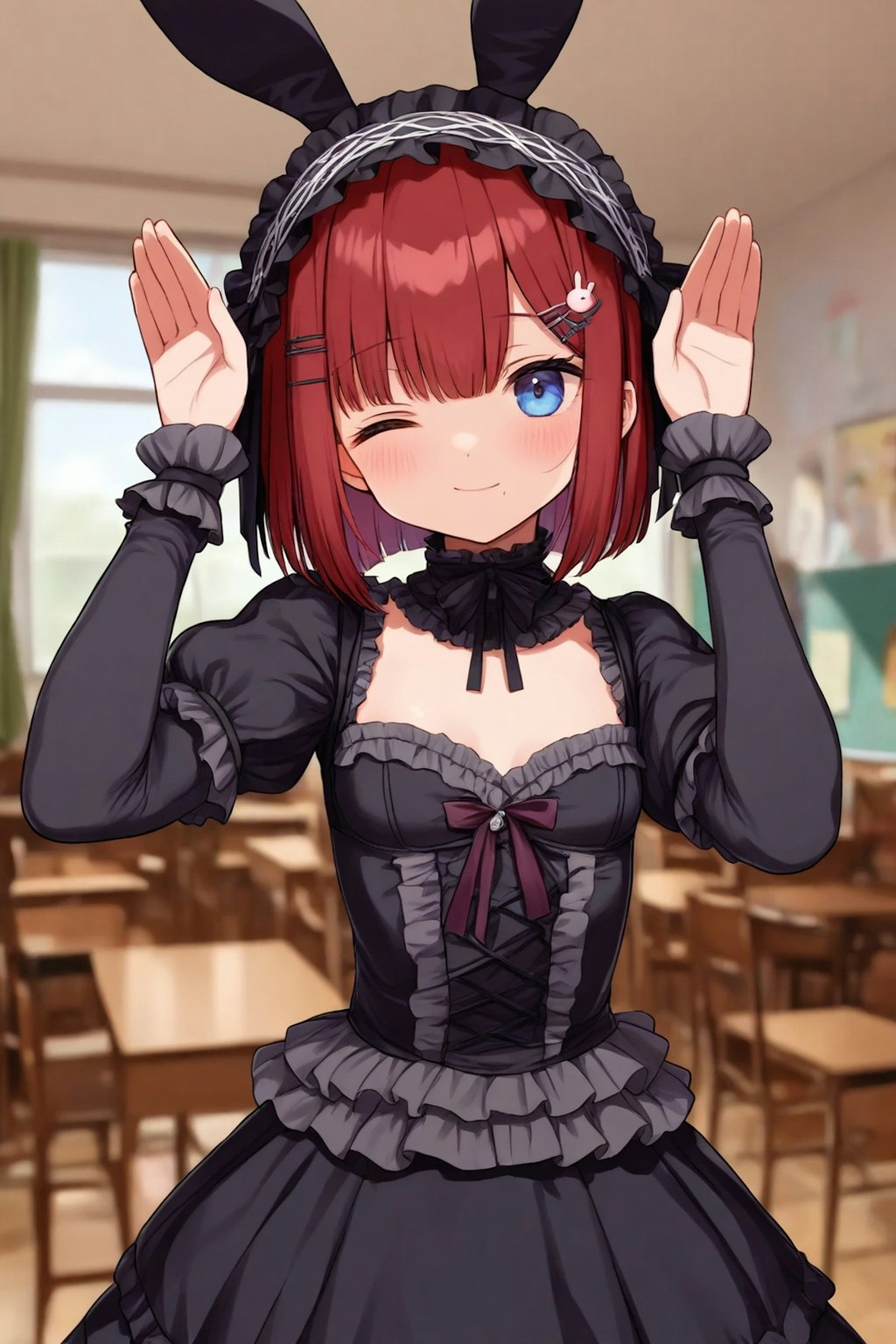 黒兎さん学校へ