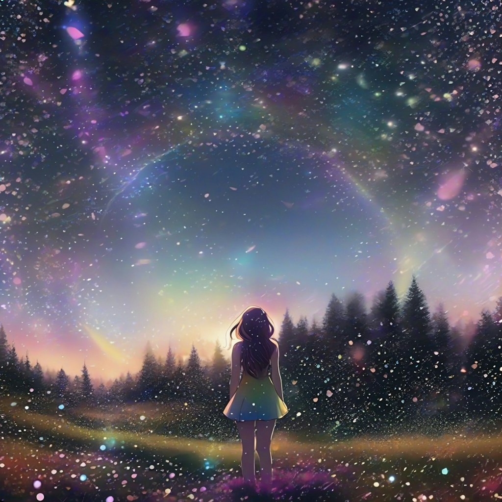 🌟夜空の向こうに……