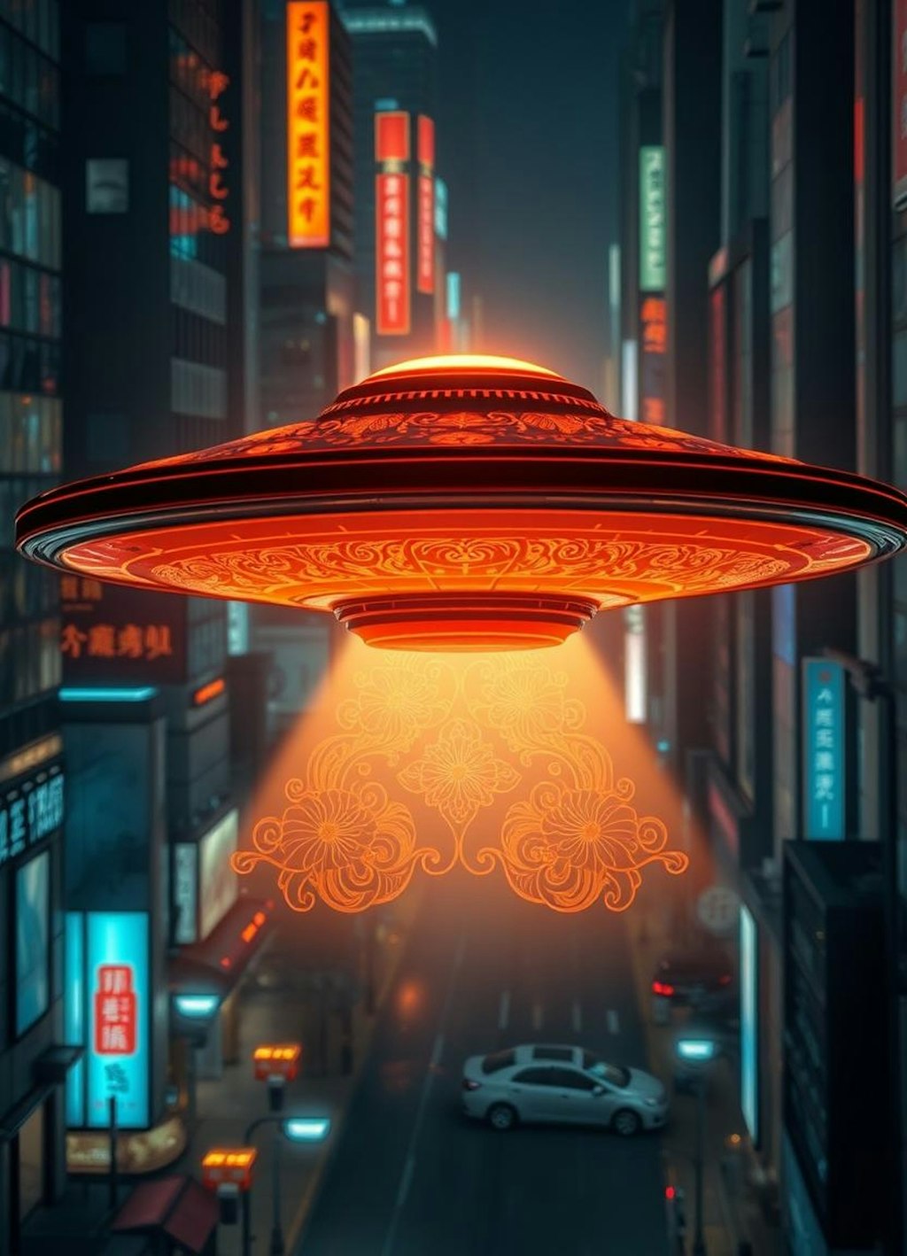 UFOも夏祭りに参加よろしく、UFOもデコりたいのお年頃。