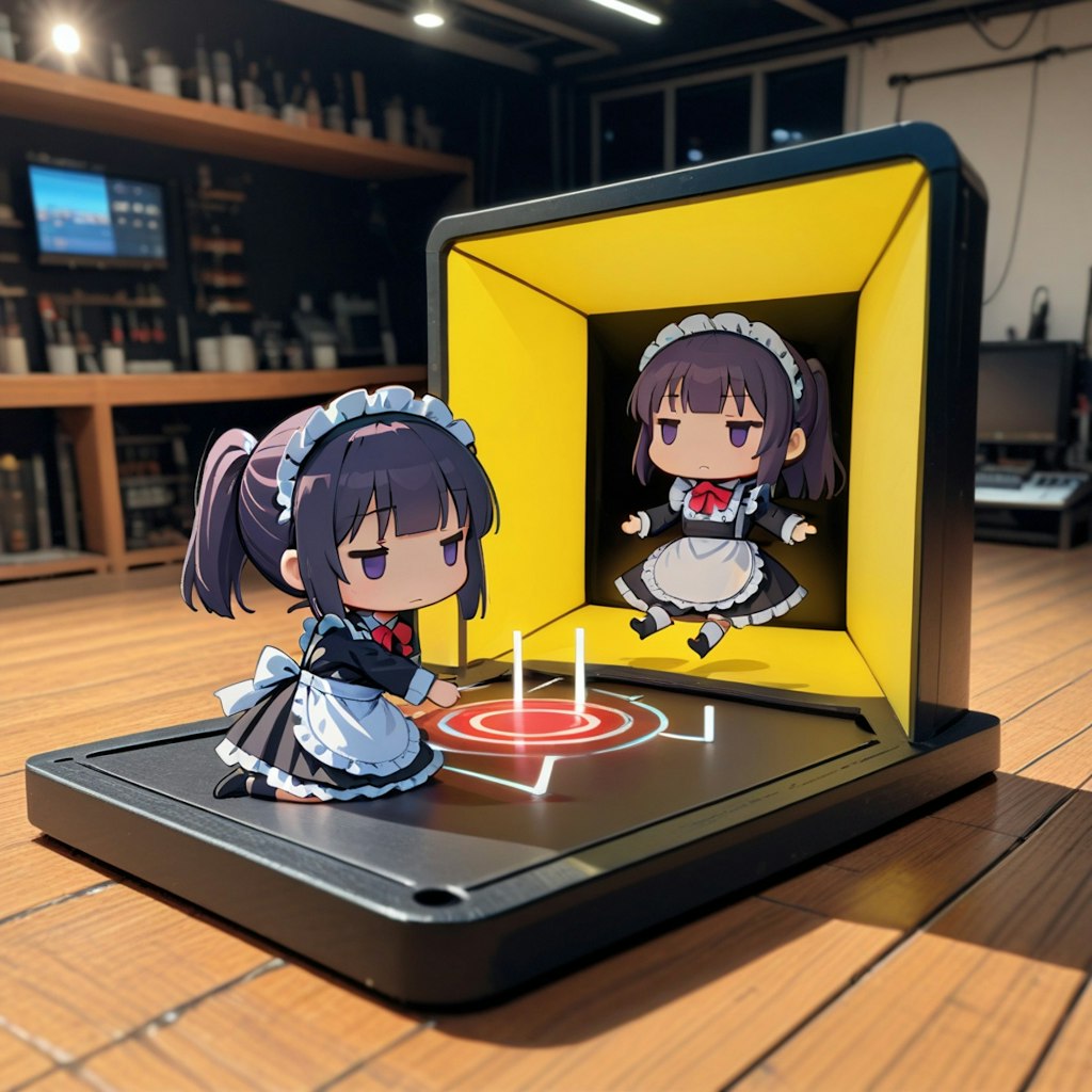 メイドちゃんと謎展示