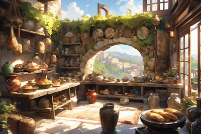古代のパン屋さん