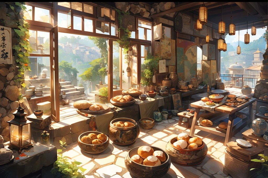 古代のパン屋さん
