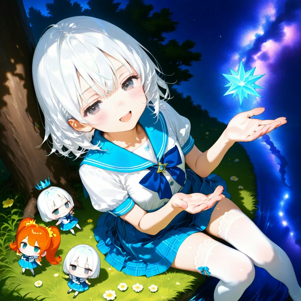 白髪少女
