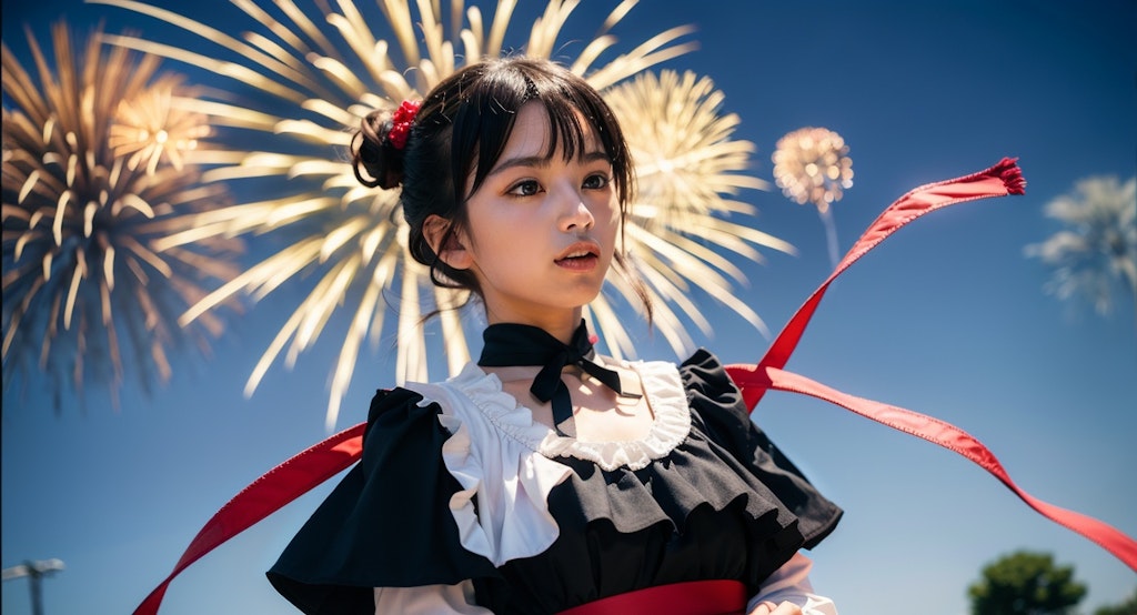 真昼の花火