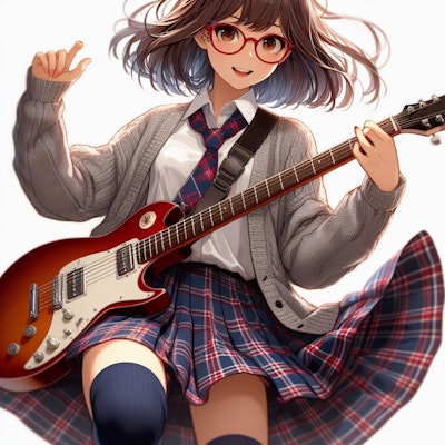 眼鏡女子 楓のギターソロ