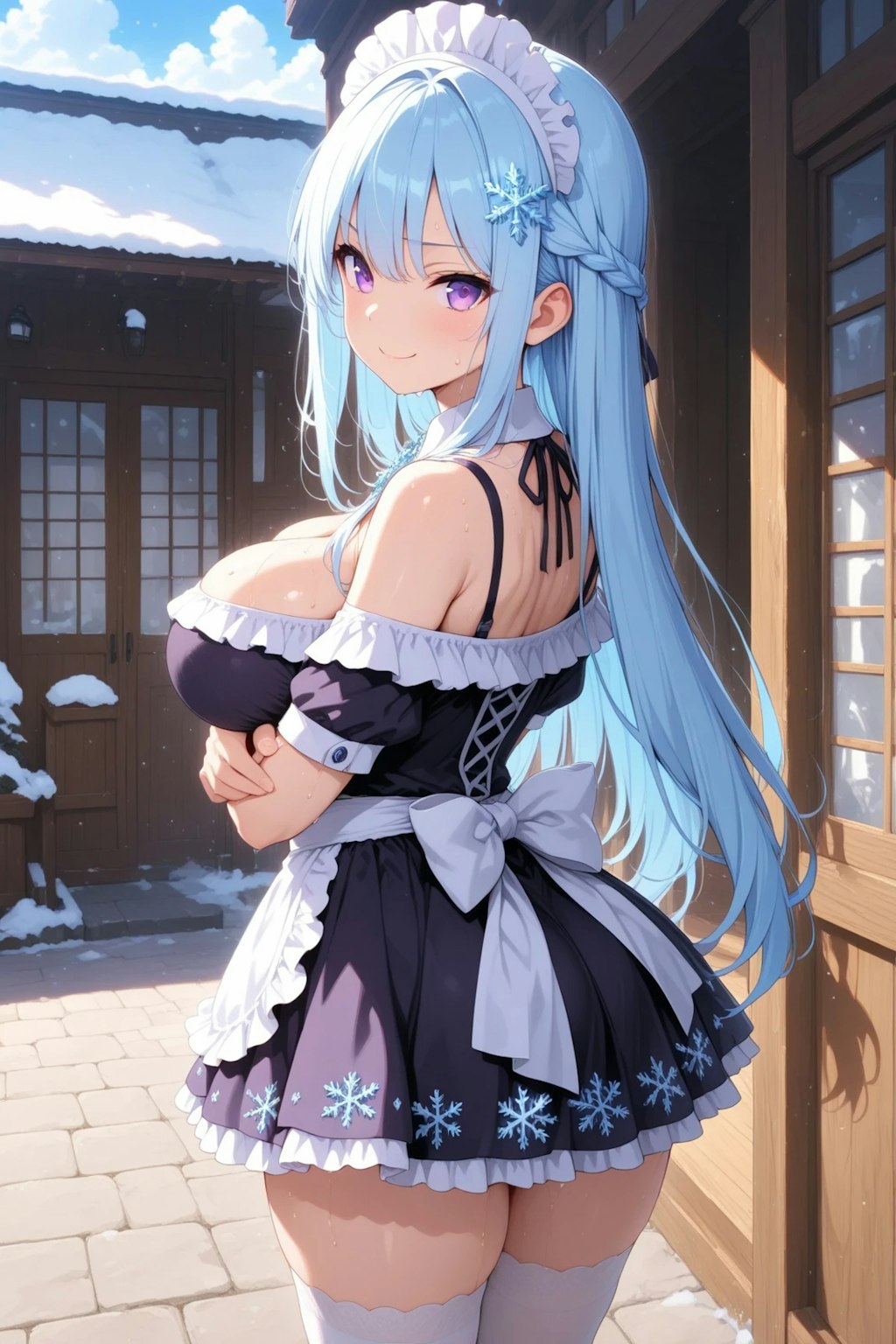 近いわよ？絶対領域がみたいの？ほら💓