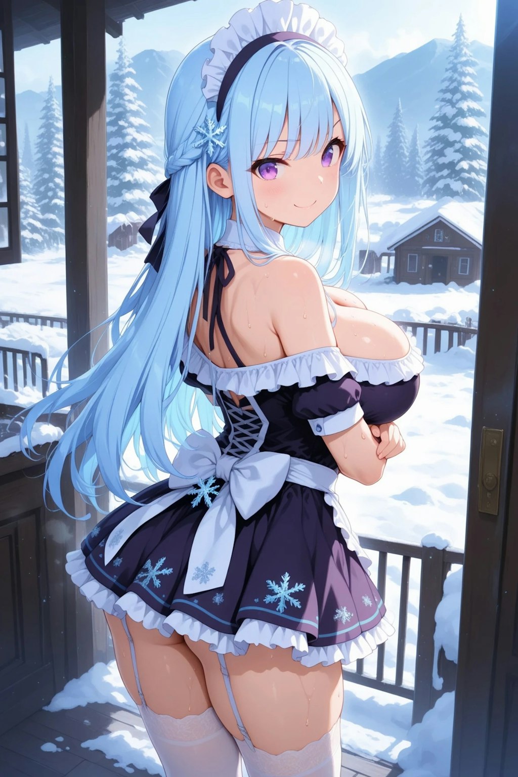 近いわよ？絶対領域がみたいの？ほら💓