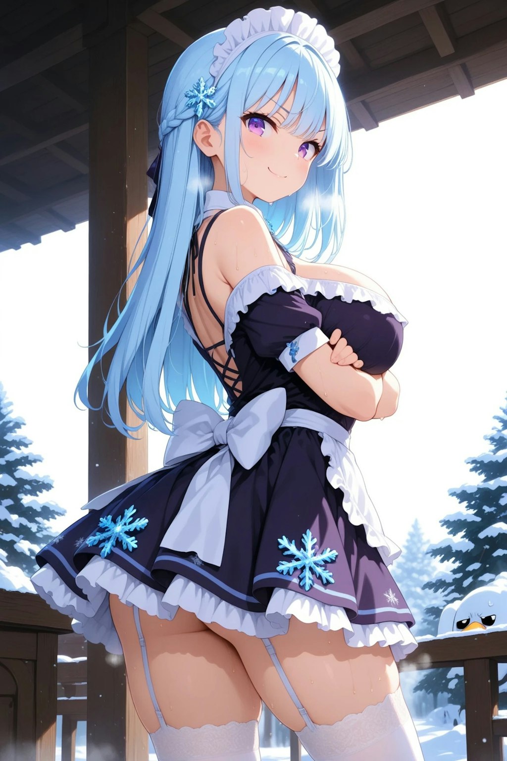 近いわよ？絶対領域がみたいの？ほら💓