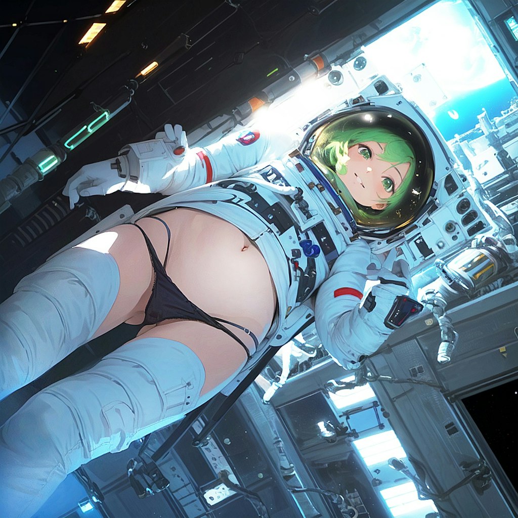 宇宙服 腕も直って2枚ばき