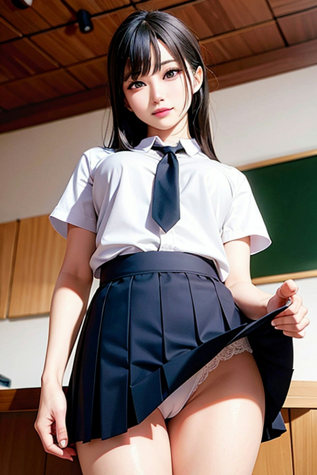 5 Jk 制服 パンチラ Chichi Pui（ちちぷい）aiグラビア・aiフォト専用の投稿＆生成サイト