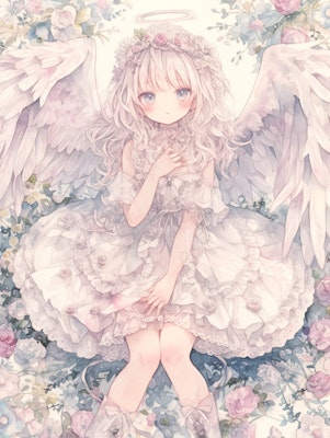 花と天使