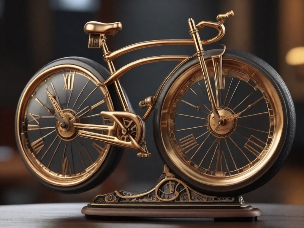 自転車型の時計