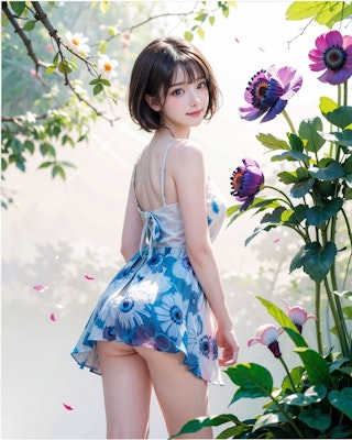 Anemone flower Girl