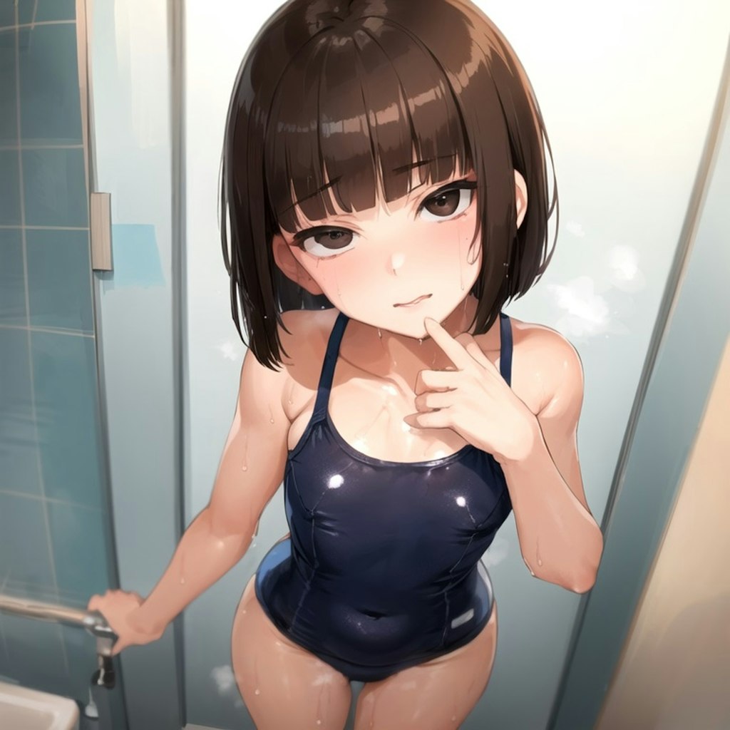 ちょい病みスク水少女と・・・