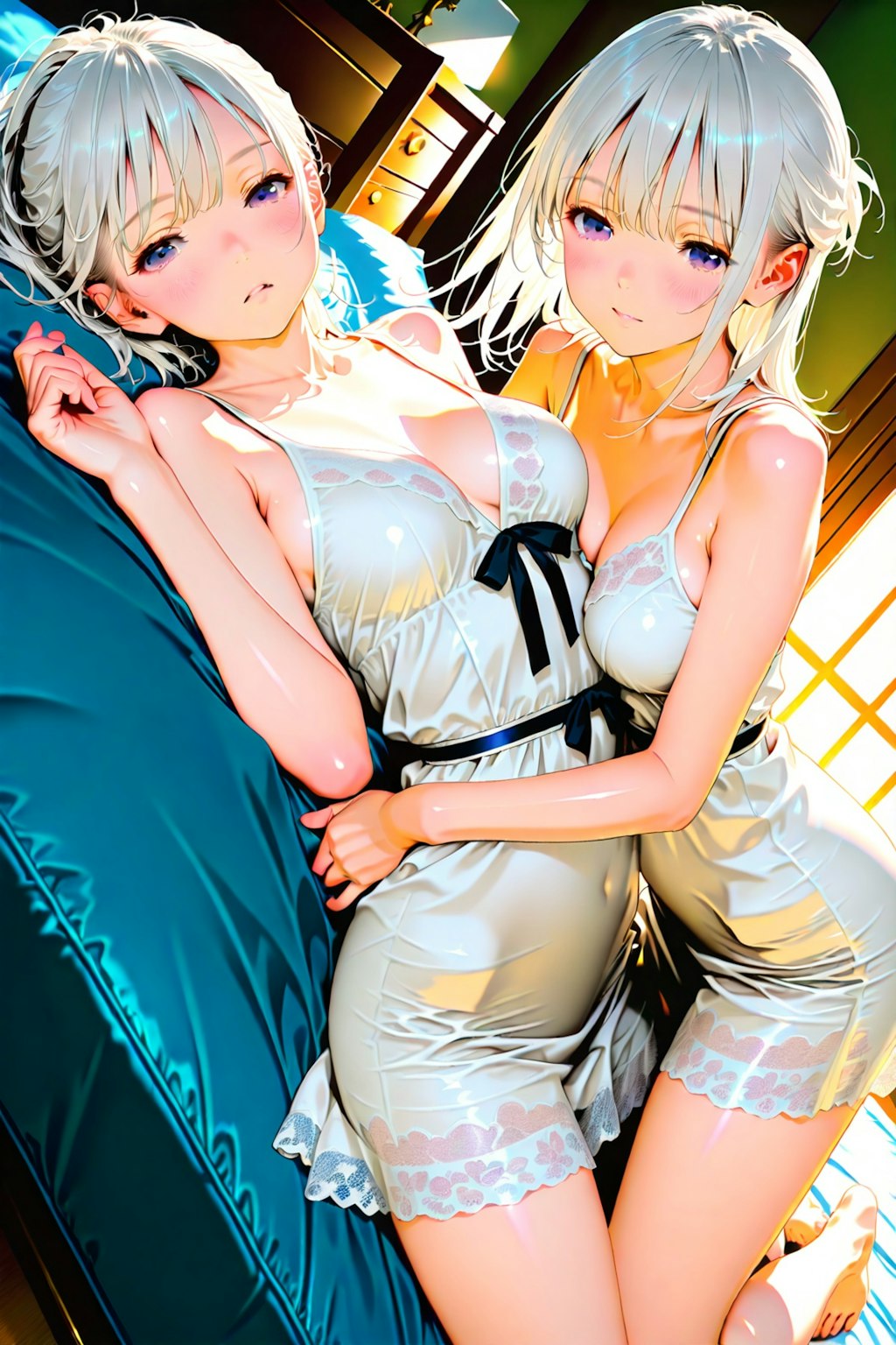 (954HQ)銀髪ちゃんワンピ