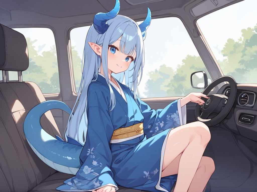 竜娘さん(車内)