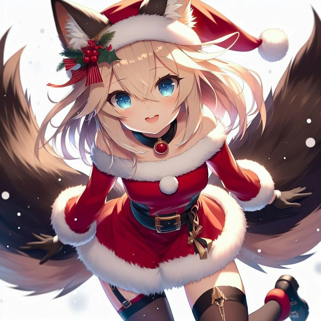 クリスマスきつねさん