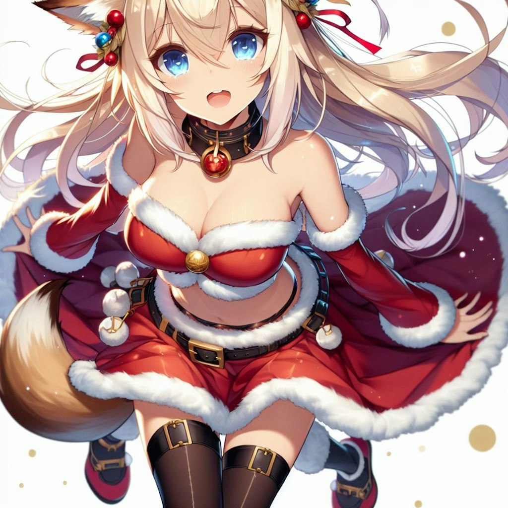 クリスマスきつねさん