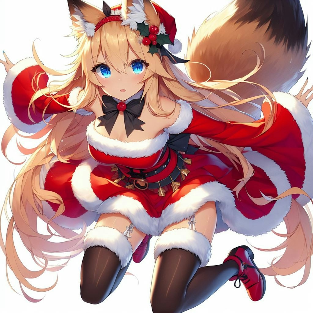 クリスマスきつねさん