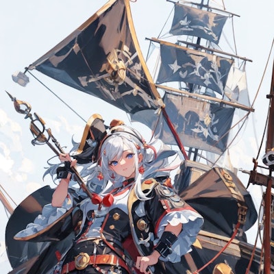 海賊少女(白髪ちゃん)
