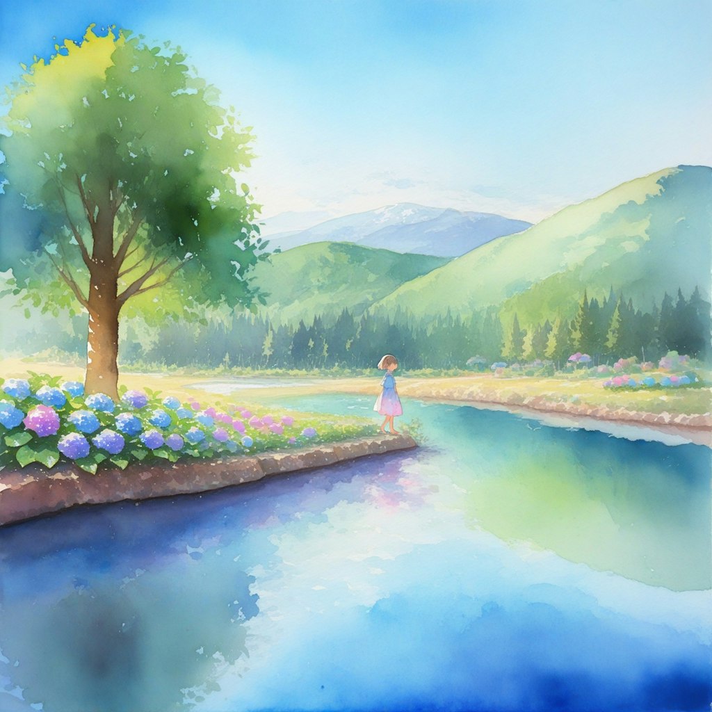 故郷の紫陽花