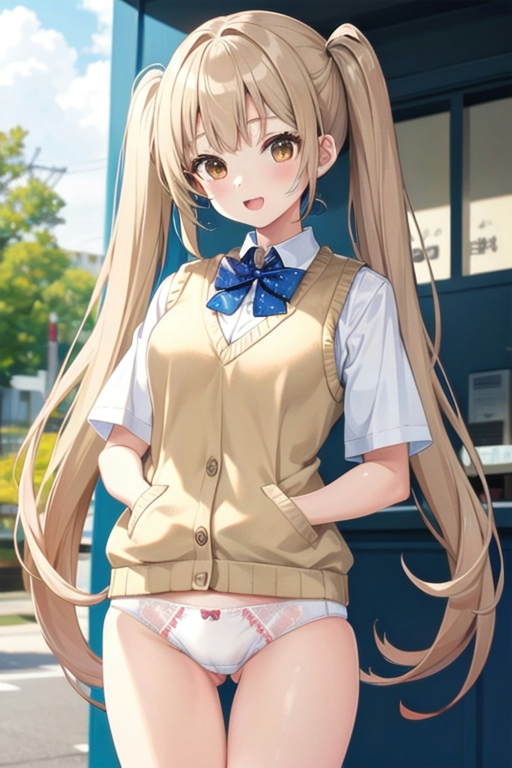 School twintails girl