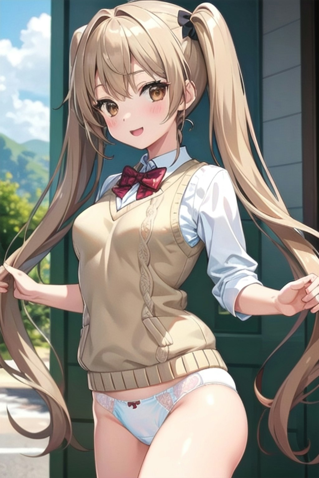 School twintails girl