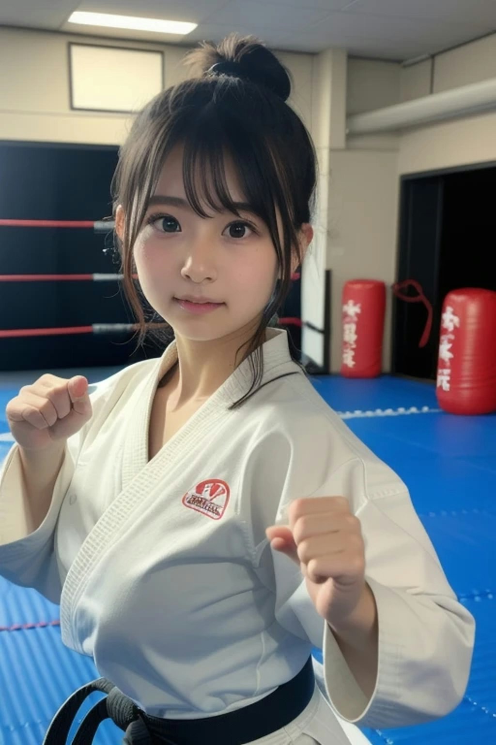 空手美女。