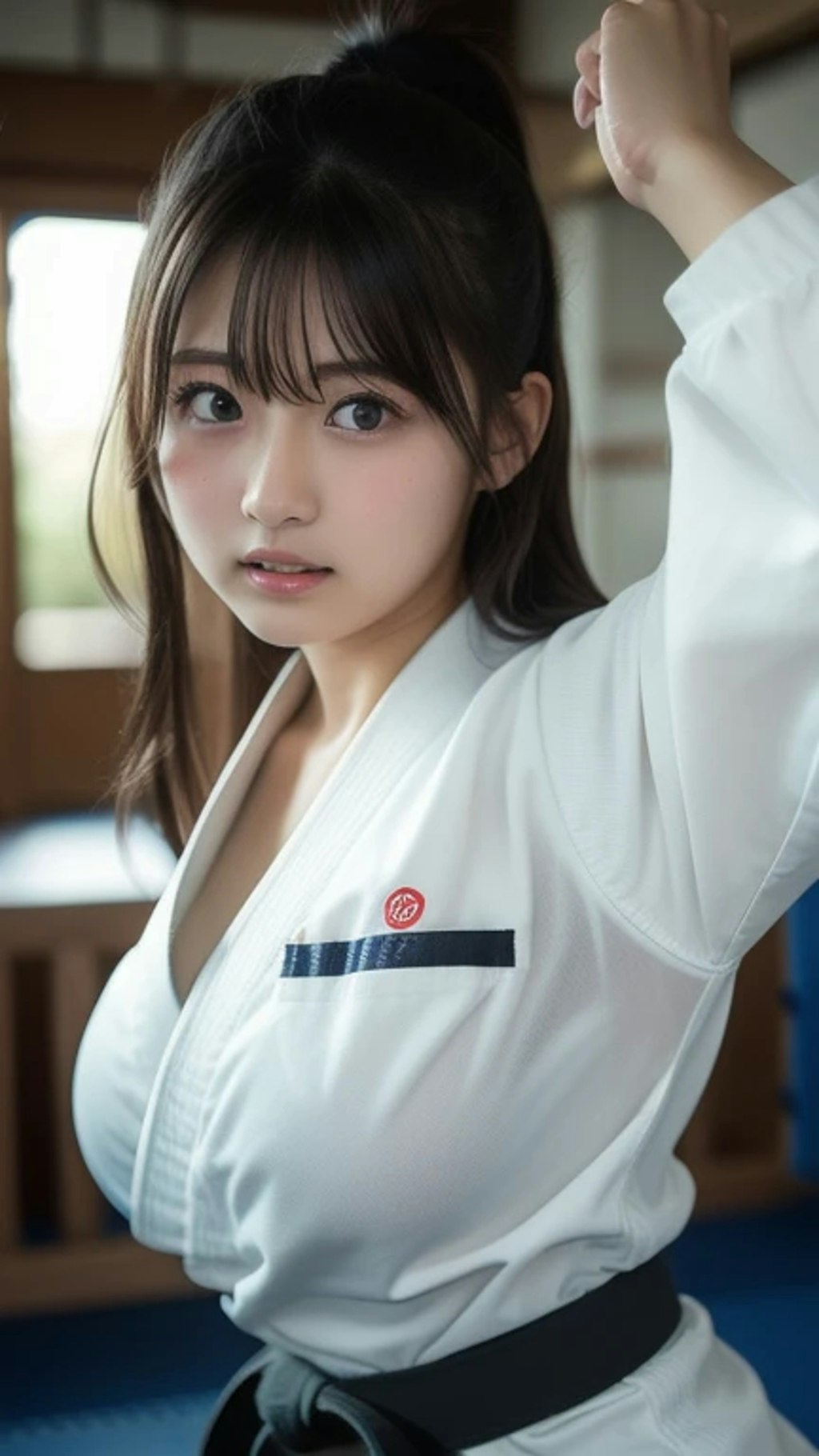 空手美女。