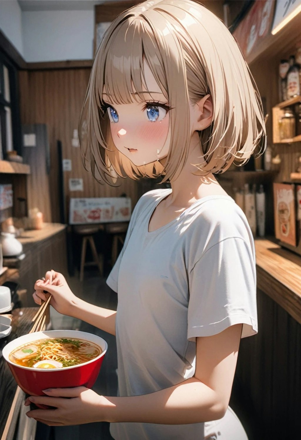 豆乳、旭川ラーメンを食べる🍜