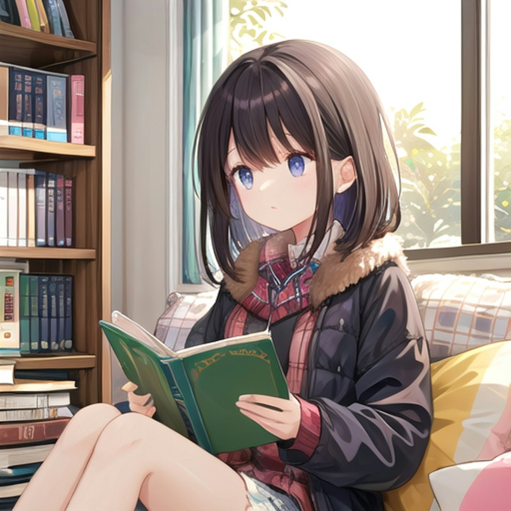 自宅で読書