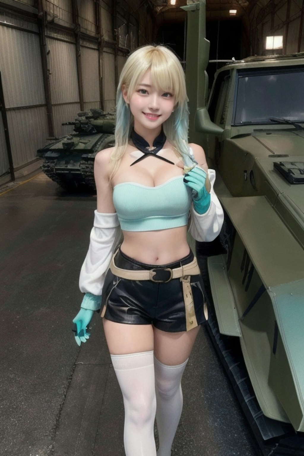 軍用車両ディーラーの看板娘