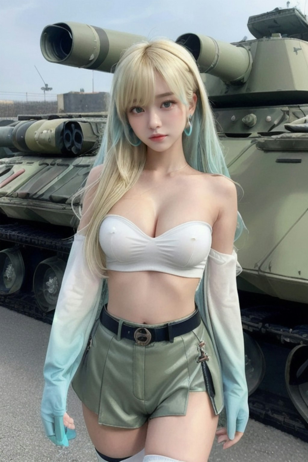 軍用車両ディーラーの看板娘