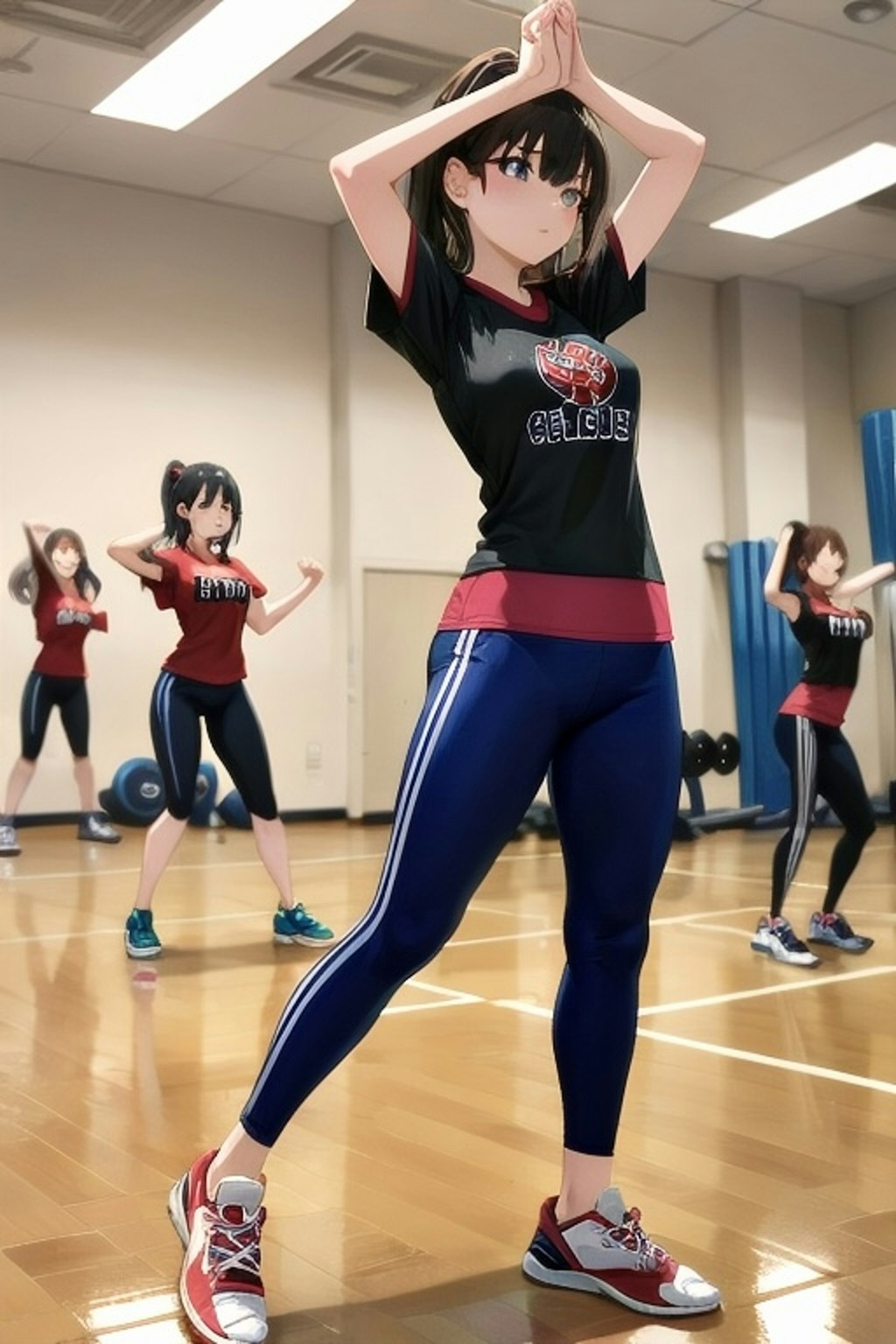 ダンス部（ダンスアイドル同好会）の練習風景