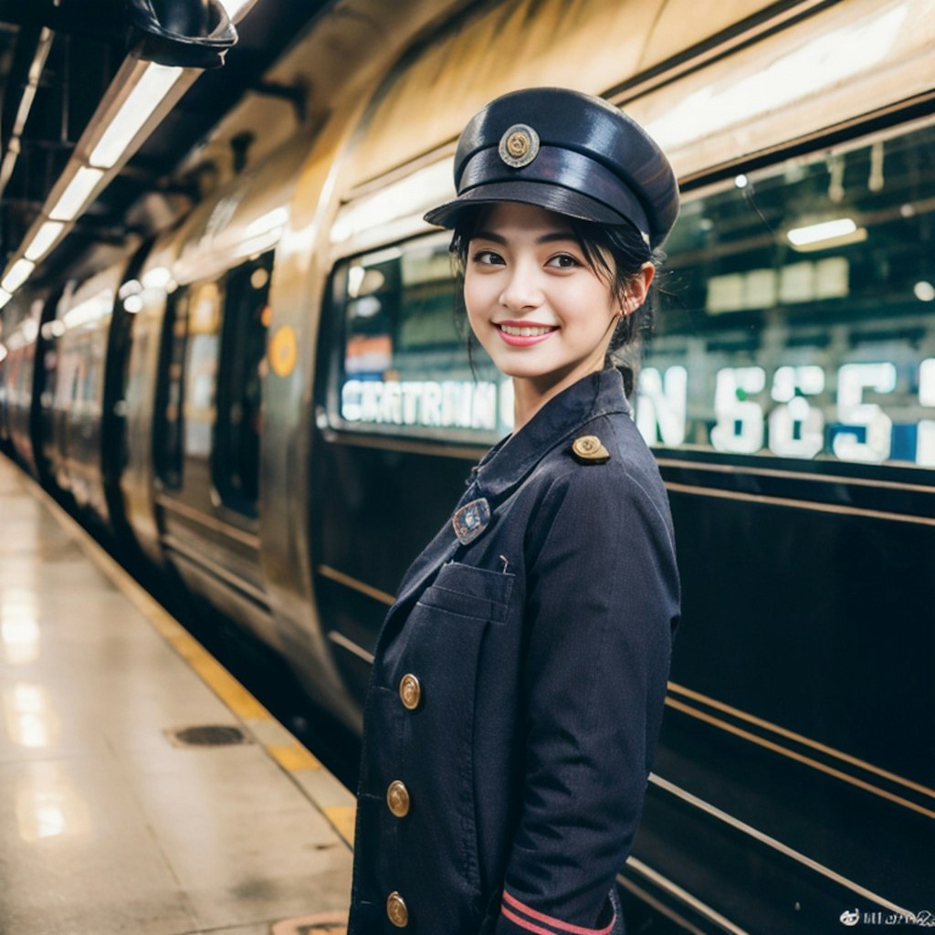 女性駅員さん