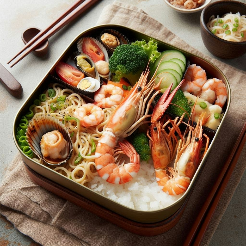 seafood noodle弁当