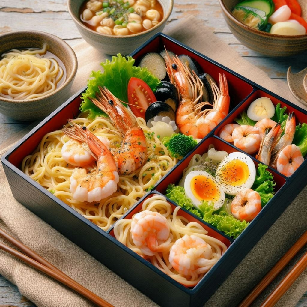 seafood noodle弁当