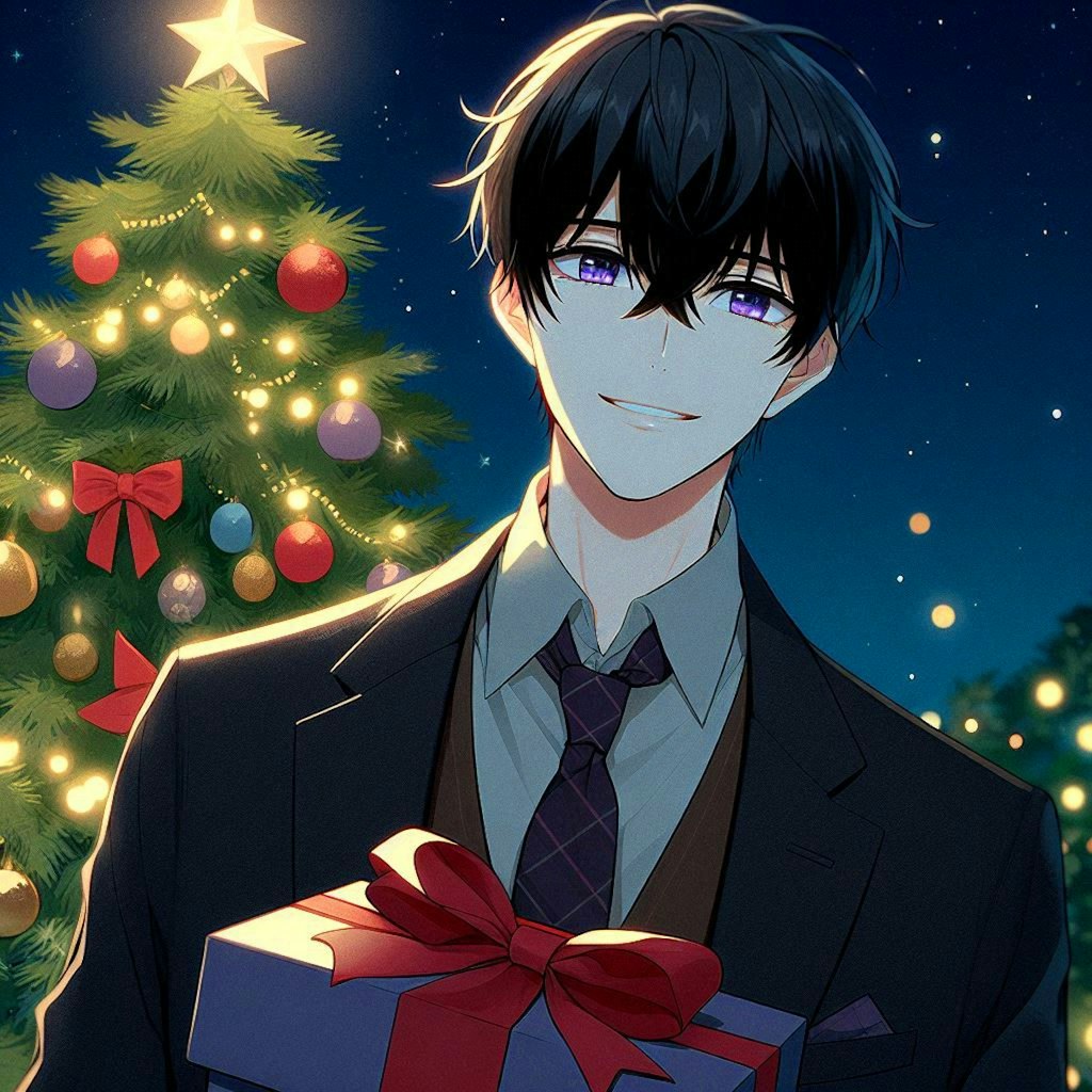 クリスマスプレゼントと、黒髪短髪男性★その2(10枚)