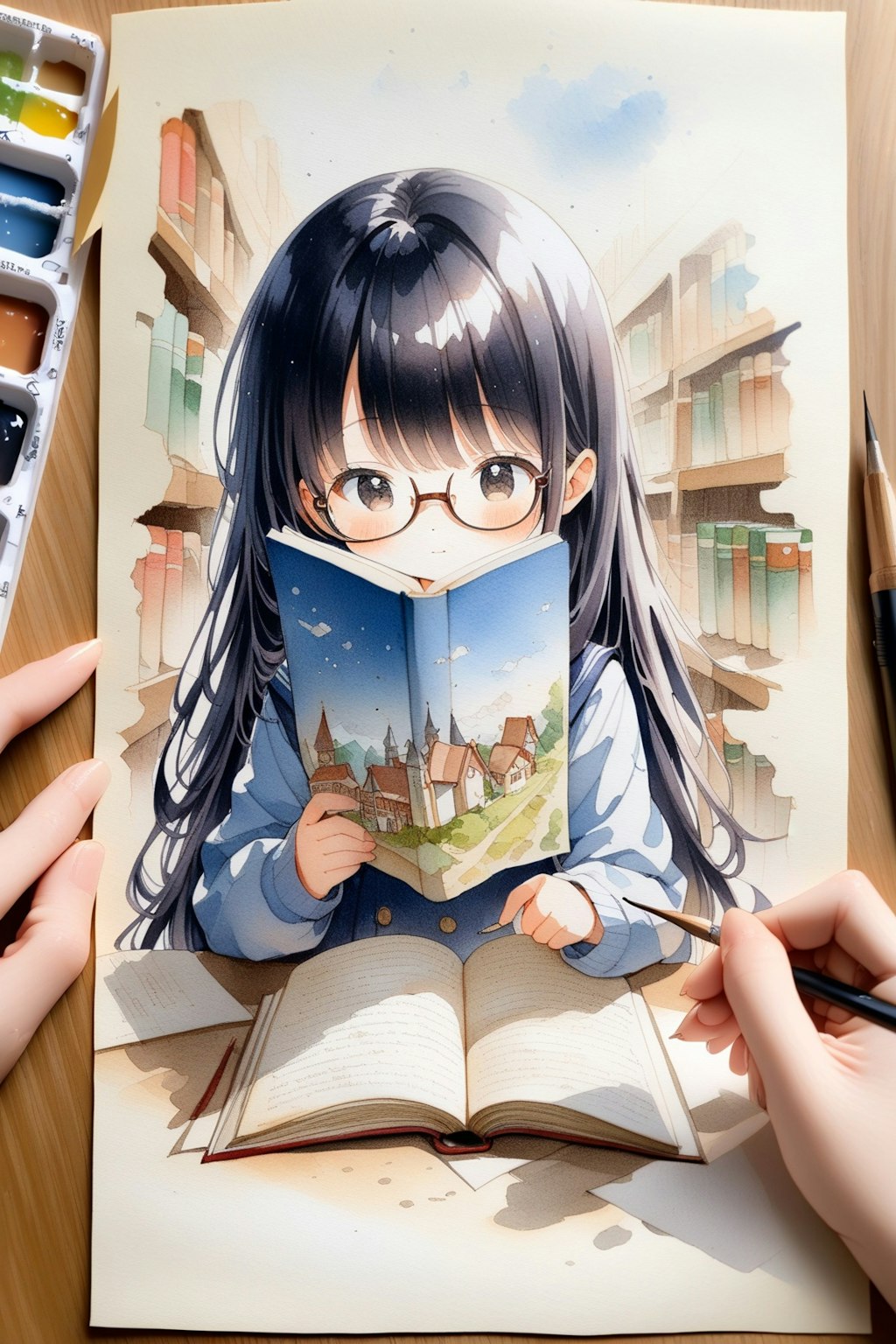 読書するの楽しい！を描く！