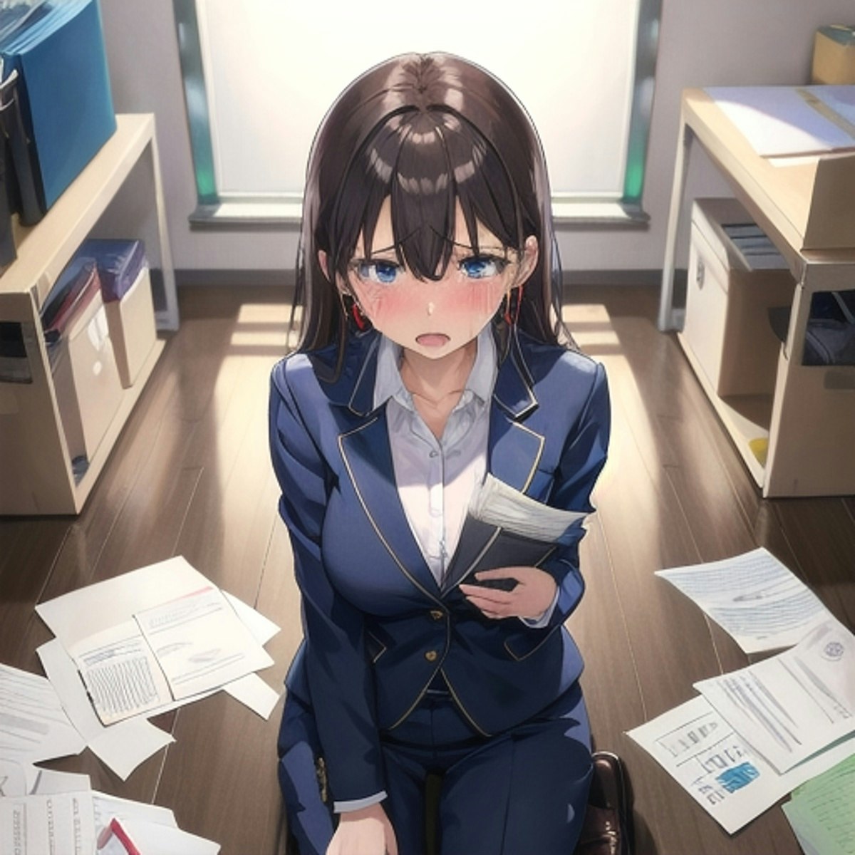 ✴︎Chiiiさま専用✴︎ saraさま♡専用 (先輩〜、書類がぁ | chichi-pui(ちちぷい)AI