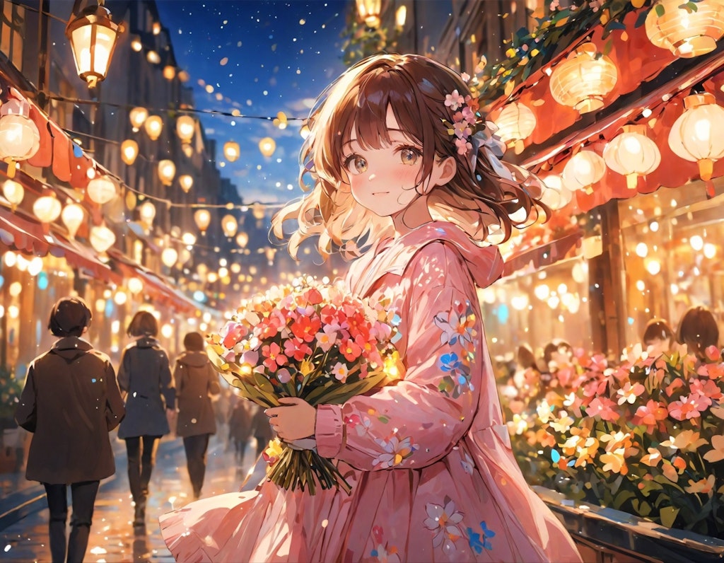 夜のお花屋さん