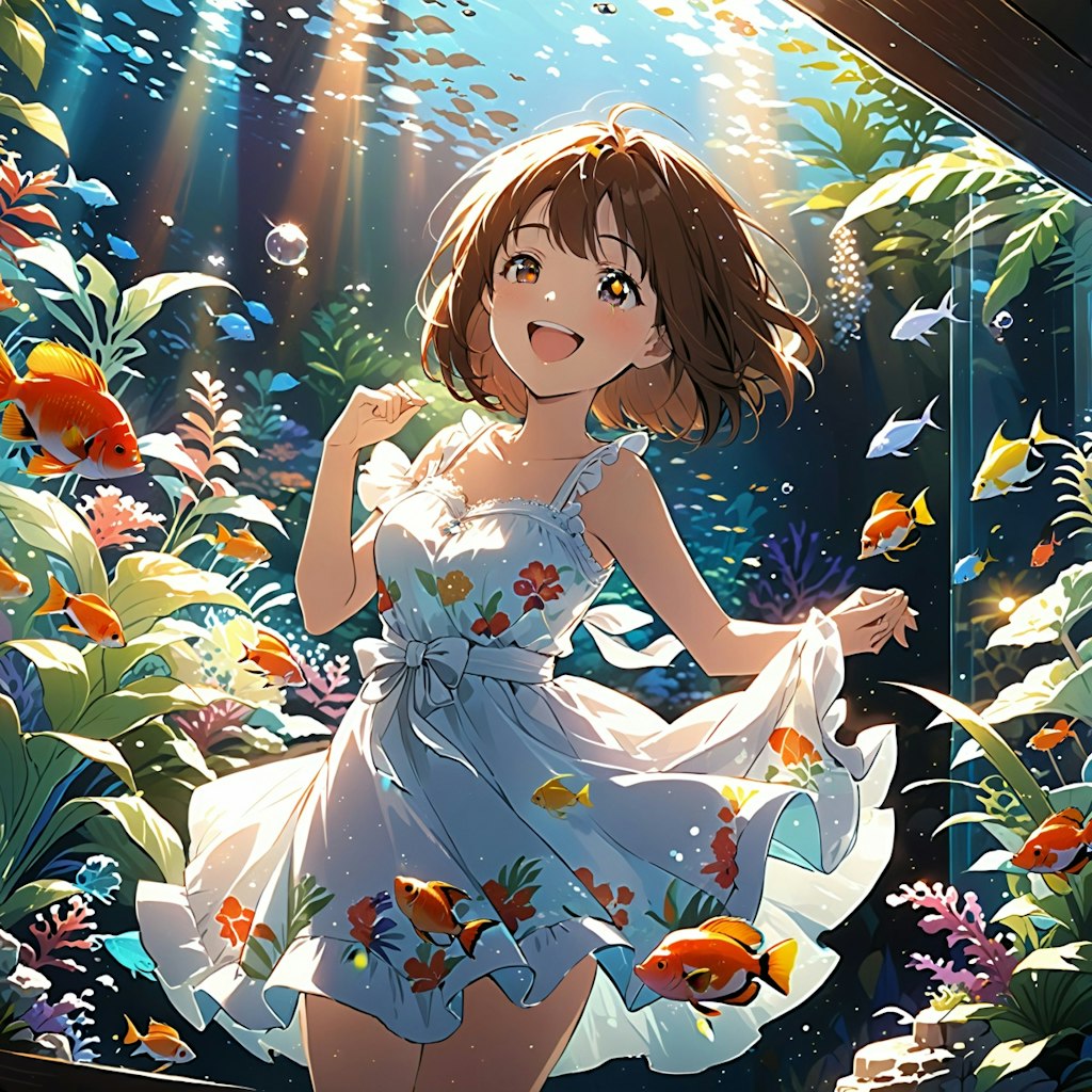 💓水族館に来たんだよ🐟