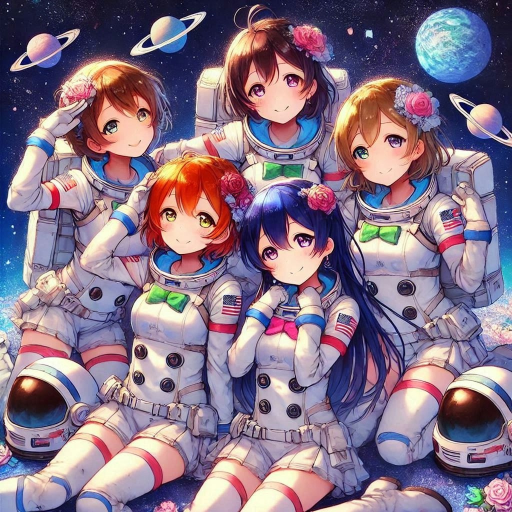 ラブライブキャラと宇宙服