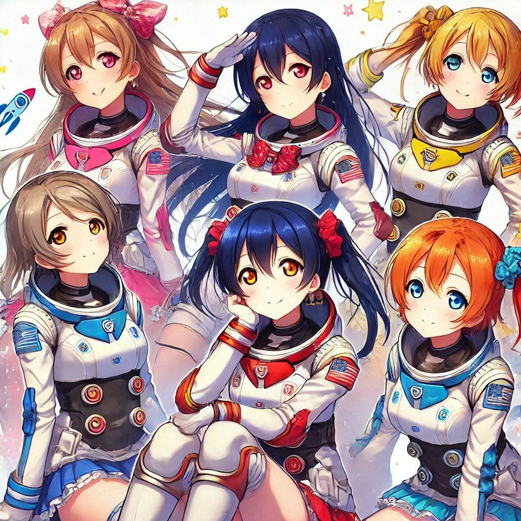 ラブライブキャラと宇宙服