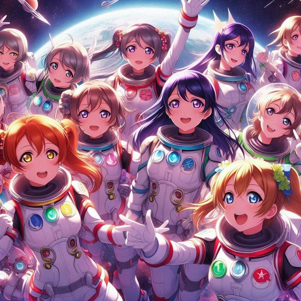 ラブライブキャラと宇宙服