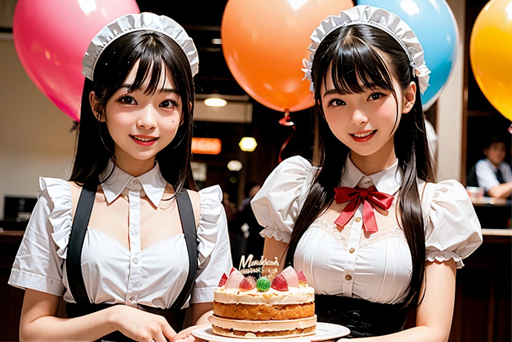 メイド喫茶で誕生日パーティ①