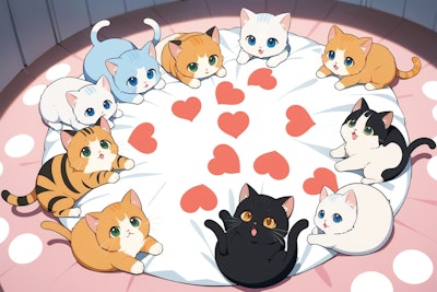 子猫の集まり