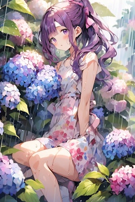 紫陽花の少女